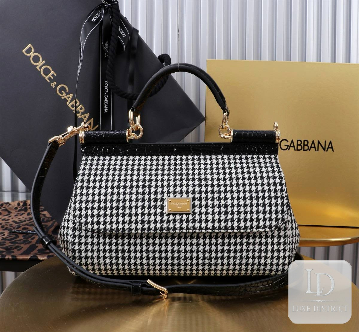 Dolce & Gabbana Sicily Houndstooth Классик 25