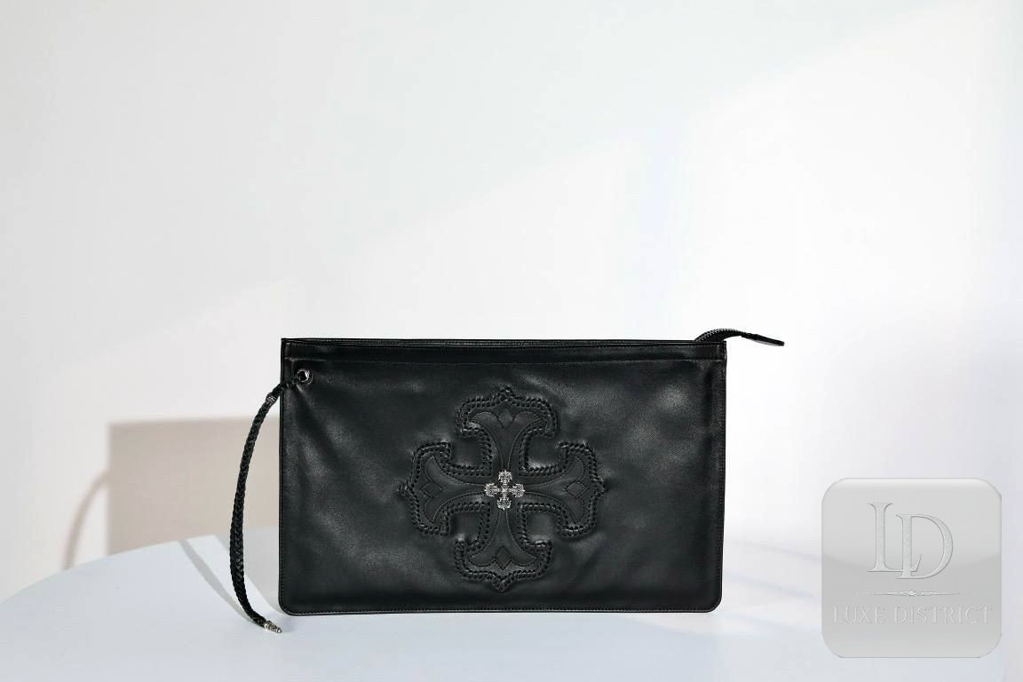 Chrome Hearts | Артизанальный крест клатч | Полночная коллекция