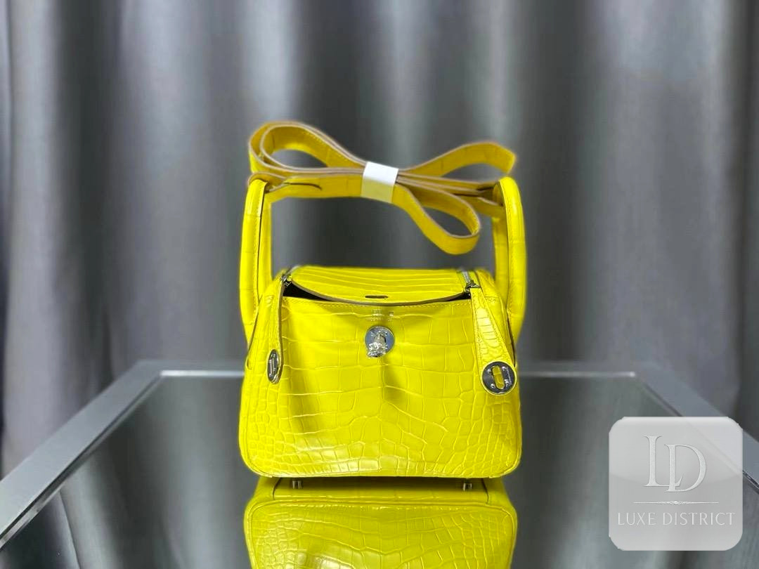 Mini Lindy 19 — Alligator d’Amérique, Jaune Soleil