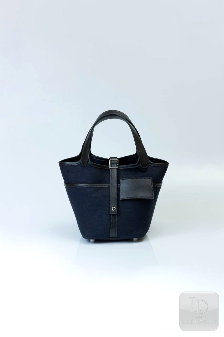 Picotin 18 Cargo — Noir & Bleu Minuit, Édition Tactile
