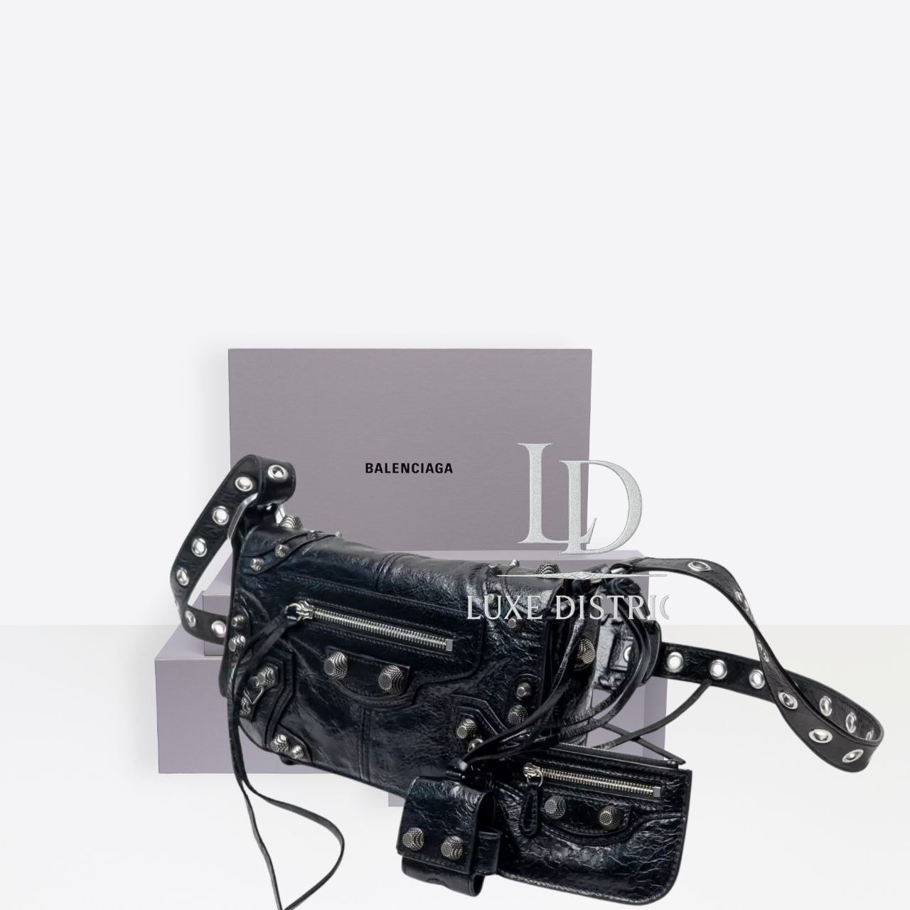 Сумка Balenciaga реплика Le Cagole Flap XS из натуральной кожи