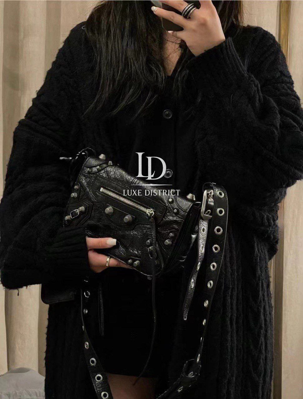 Сумка Balenciaga реплика Le Cagole Flap XS из натуральной кожи