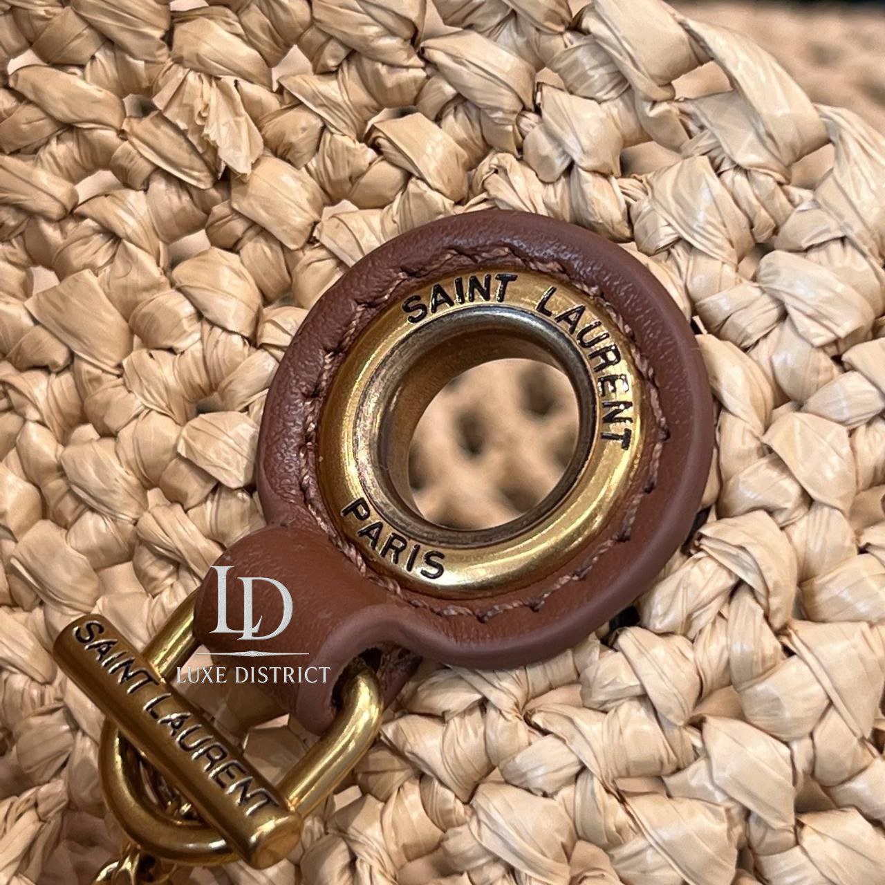 Сумка YSL реплика Icare Raffia из натуральной рафии
