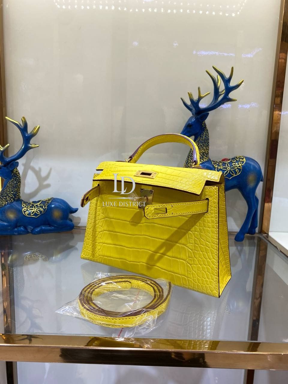 Сумка Hermès реплика Mini Kelly 19 из экзотической кожи