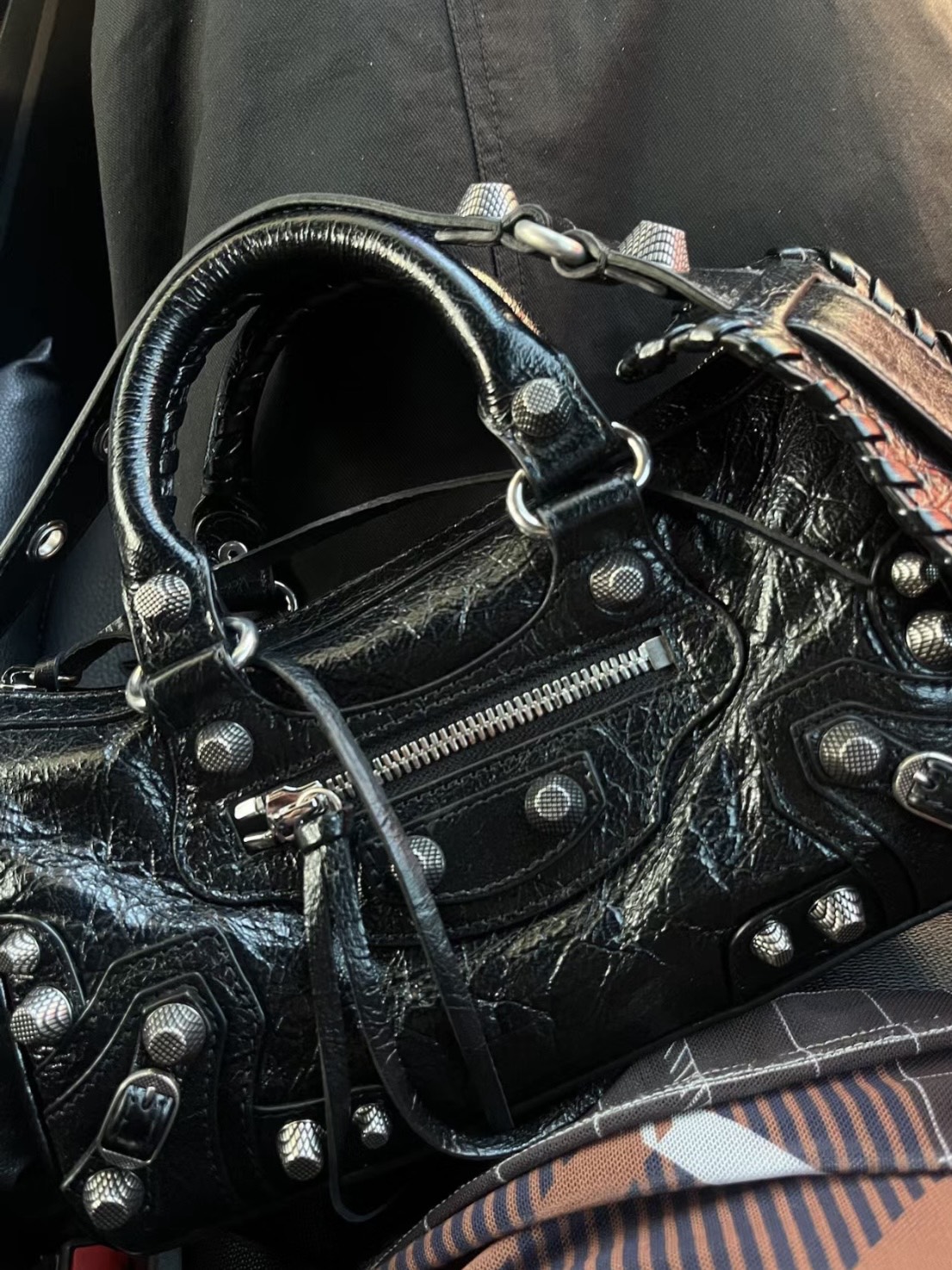Сумка Le Cagole Duffle mini leather