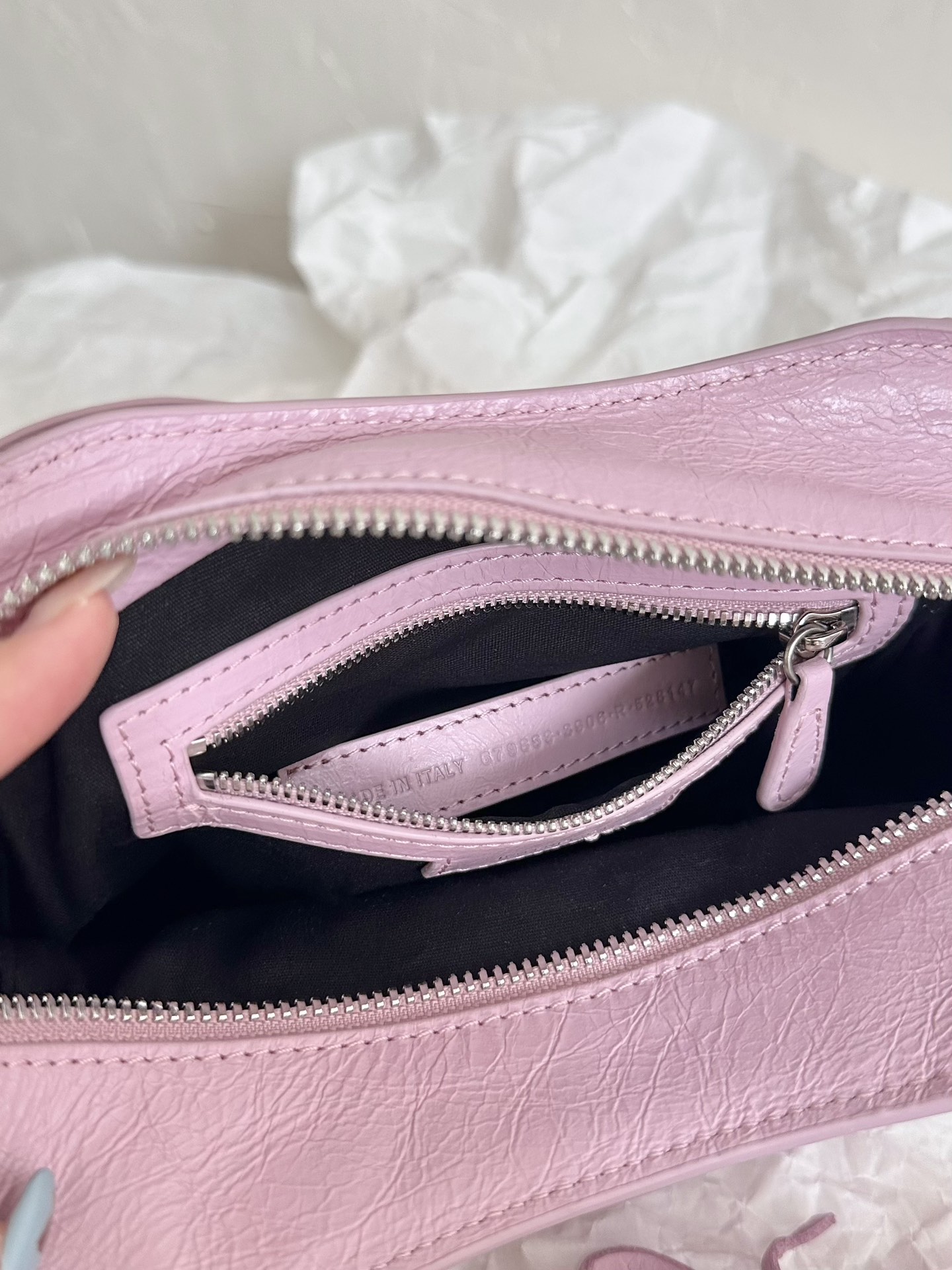 Сумка Balenciaga Neo Cagole XS (реплика), розовая
