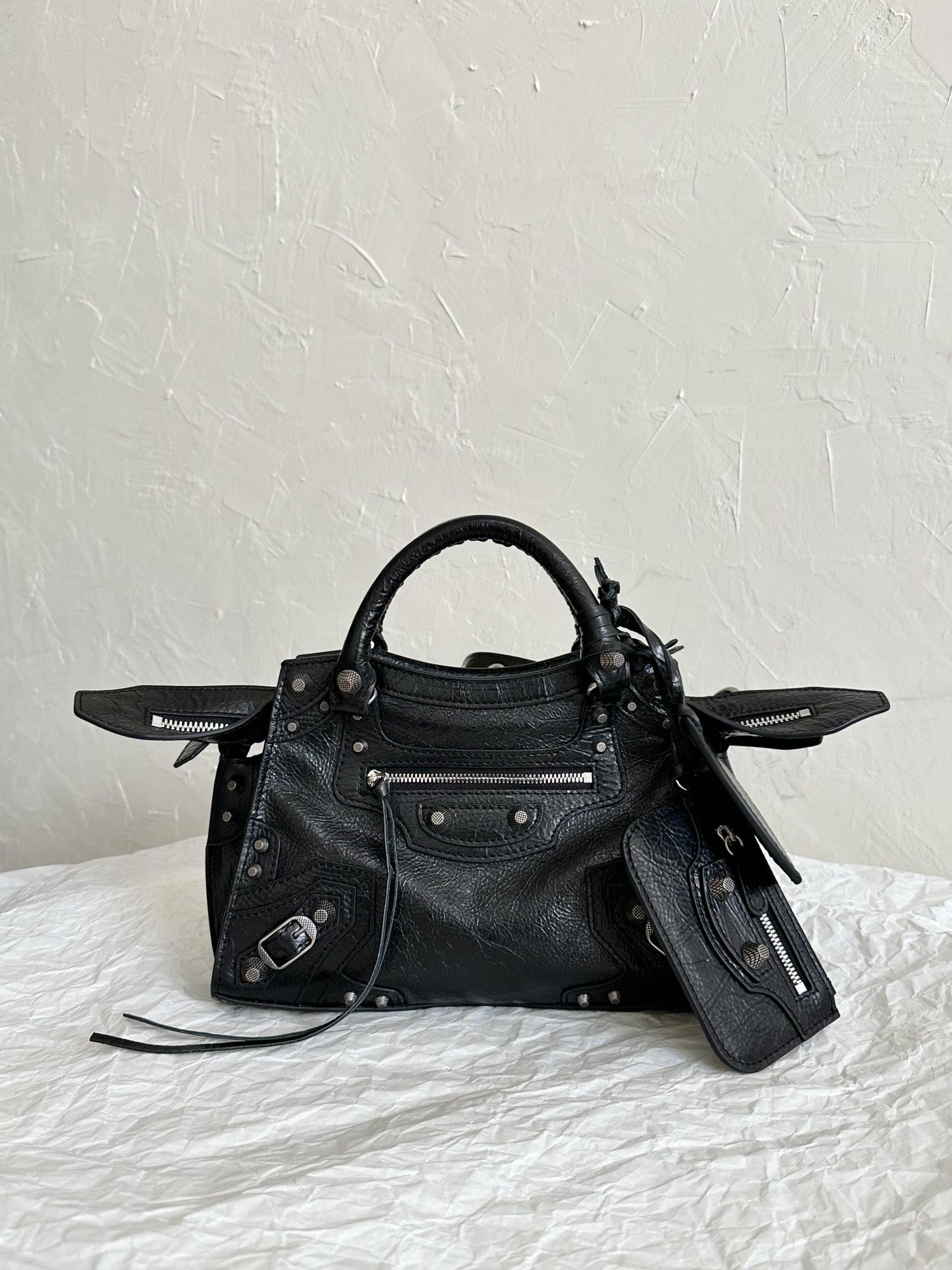 Сумка Balenciaga Neo Cagole XS ( три размера ), чёрная