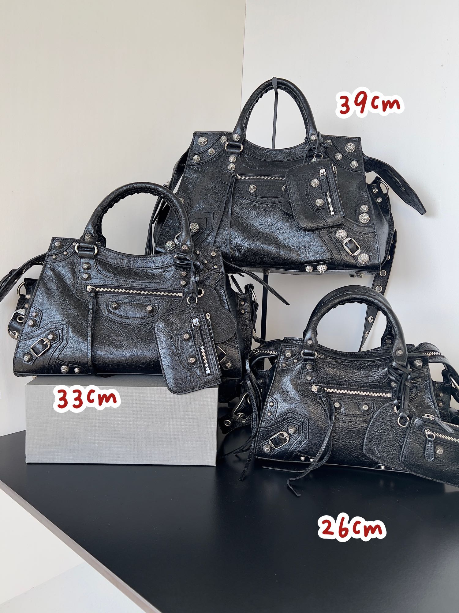 Сумка Balenciaga Neo Cagole XS ( три размера ), чёрная