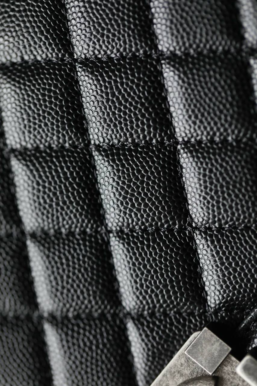 Сумка Chanel boy black серебро 25 см
